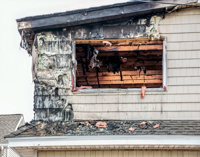 Melted Siding Replacement detail